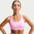 Top Nike Swoosh Feminino - Rosa+Branco