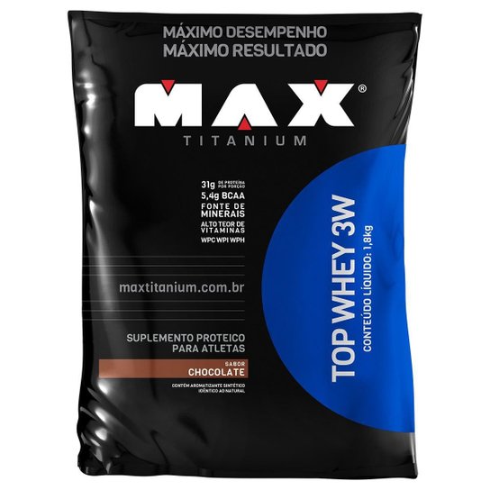 Top Whey 3W 1,8 kg Refil - Max Titanium