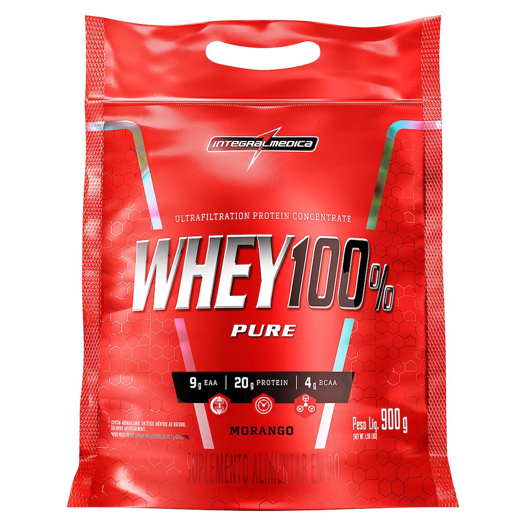 Whey Protein 100% Super Pure 900 g Body Size Refil - IntegralMédica
